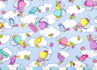 Easter Think Spring Love Lives Here Fabric